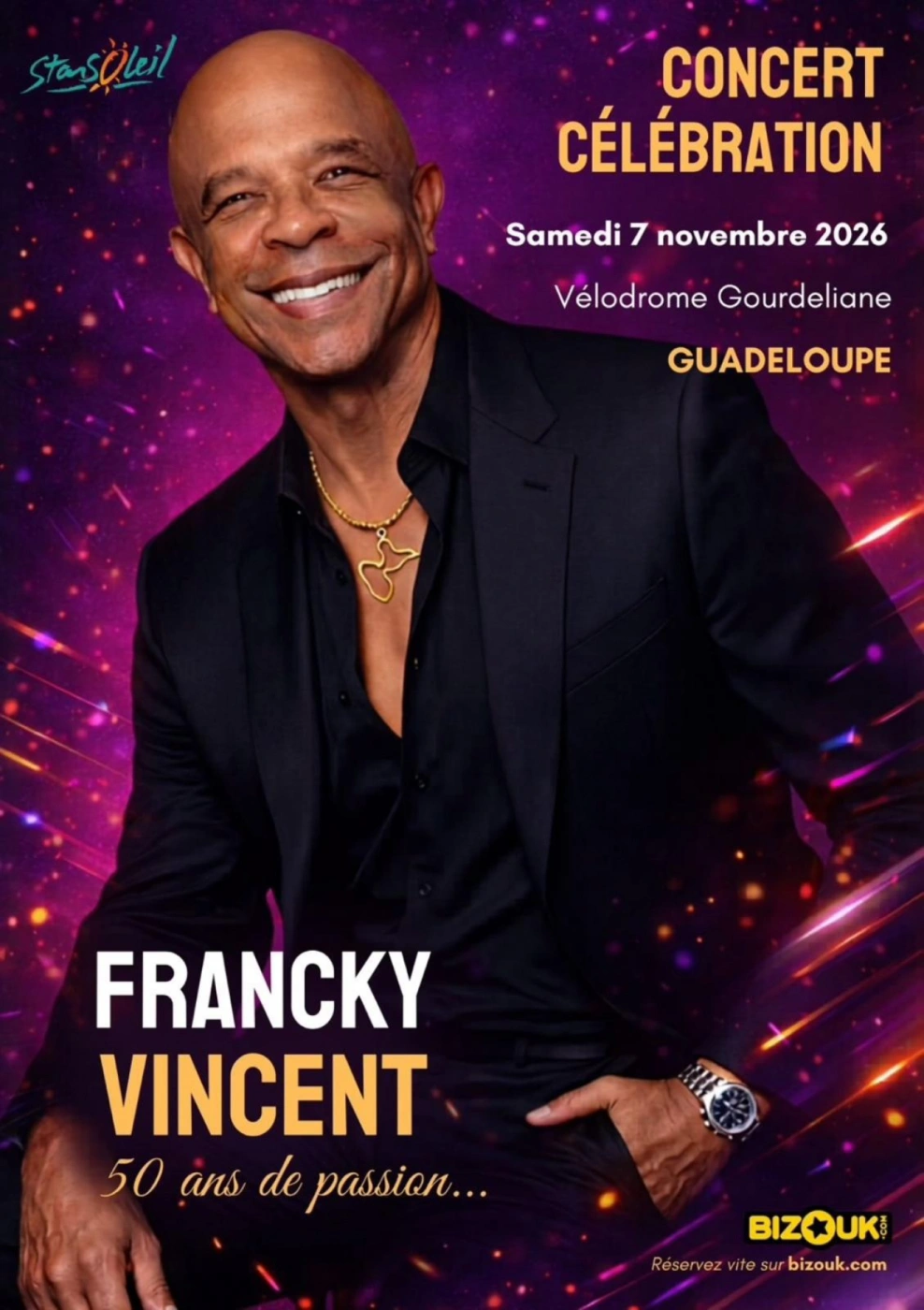 Concert Célébration Francky Vincent 50 Ans de Passion